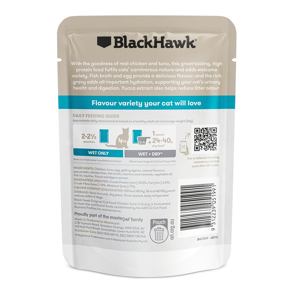 Black Hawk Original Chicken Tuna in Gravy Wet Cat Food