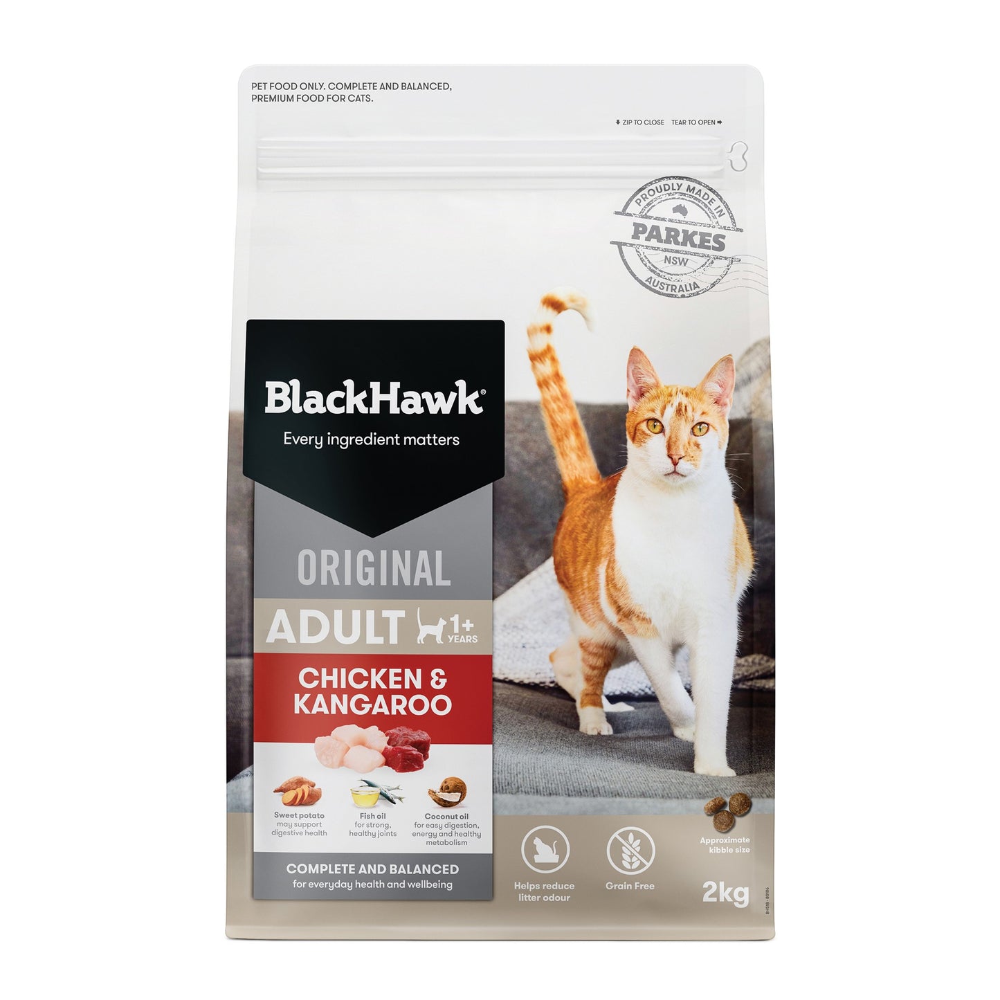 Black Hawk Original Chicken & Kangaroo Adult Dry Cat Food