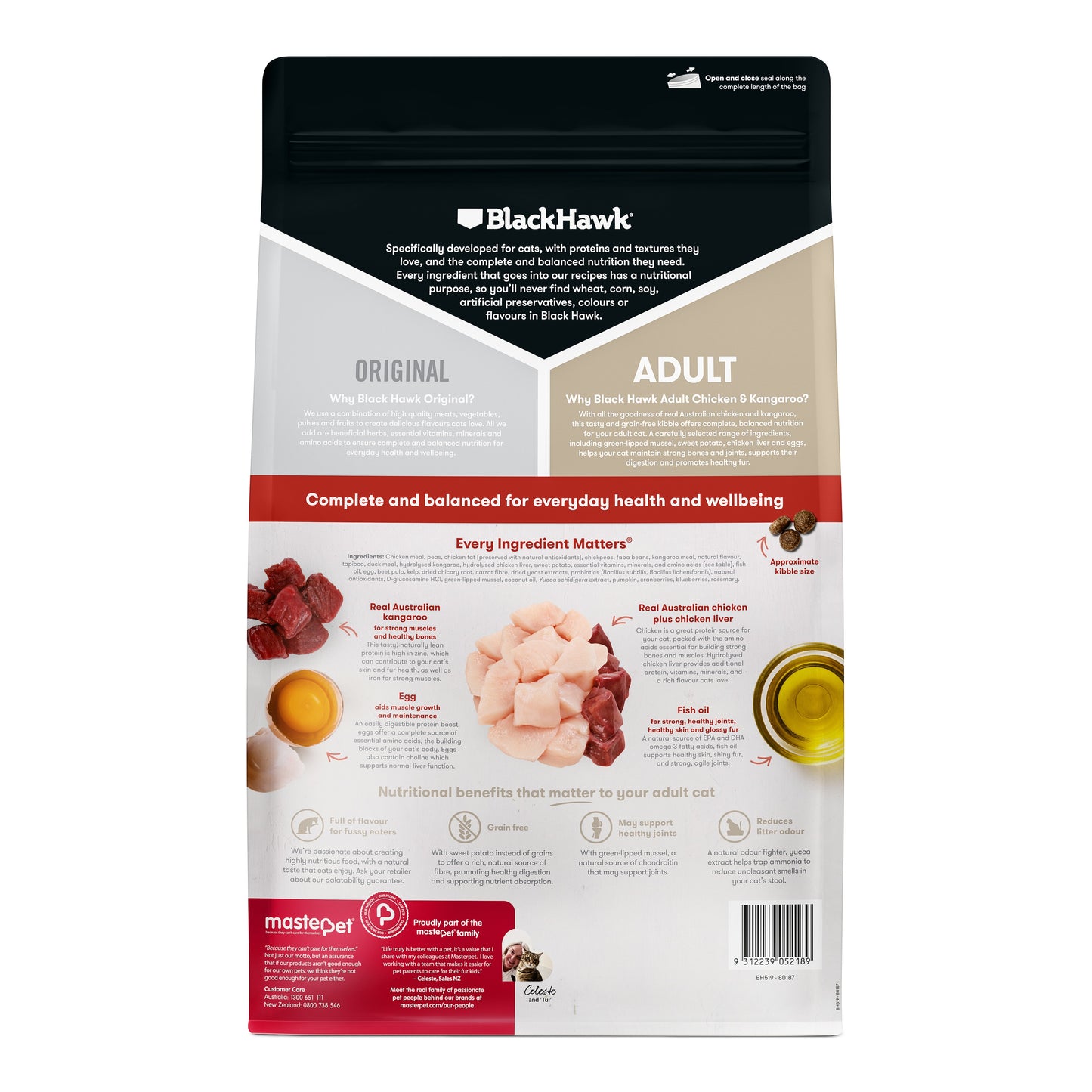 Black Hawk Original Chicken & Kangaroo Adult Dry Cat Food