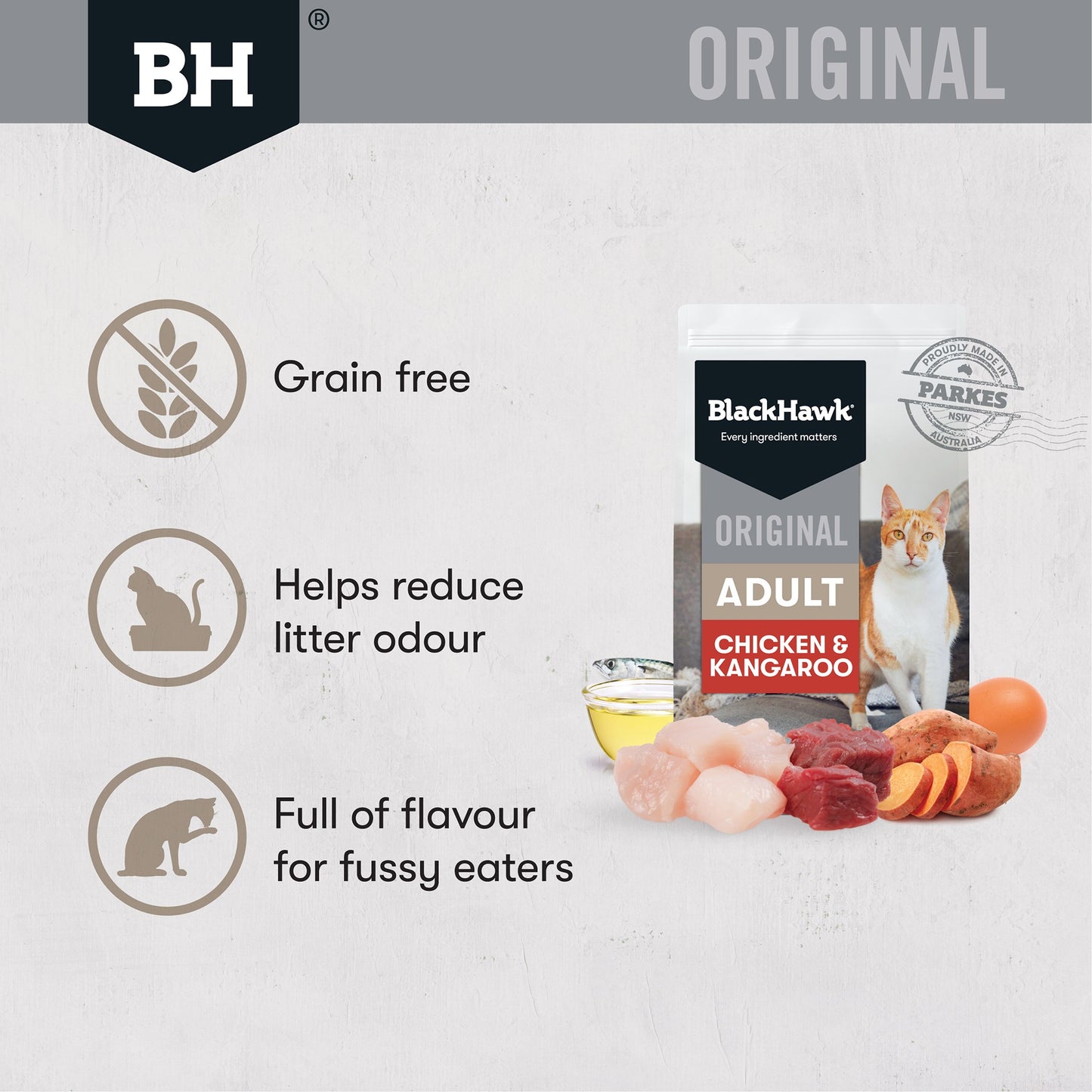 Black Hawk Original Chicken & Kangaroo Adult Dry Cat Food