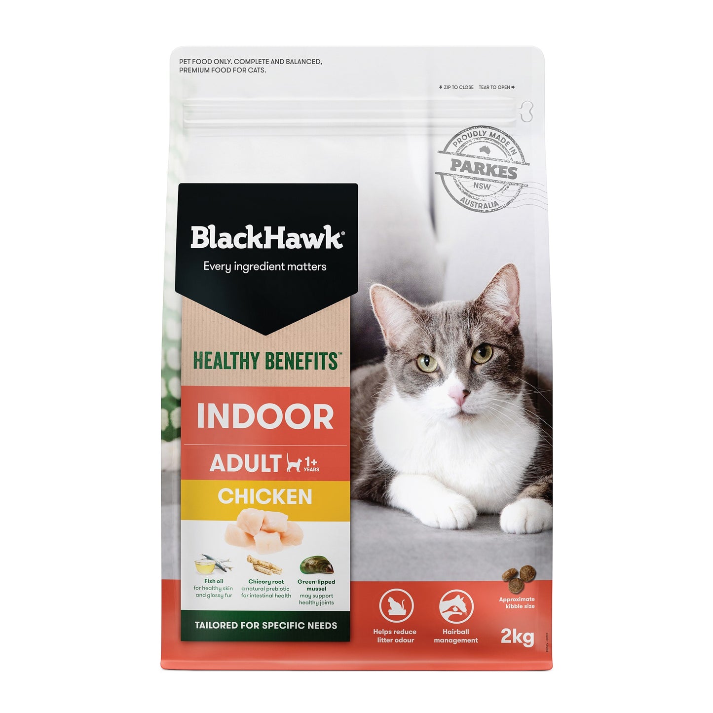 Black Hawk Healthy Benefits Indoor Chicken Dry Cat Food