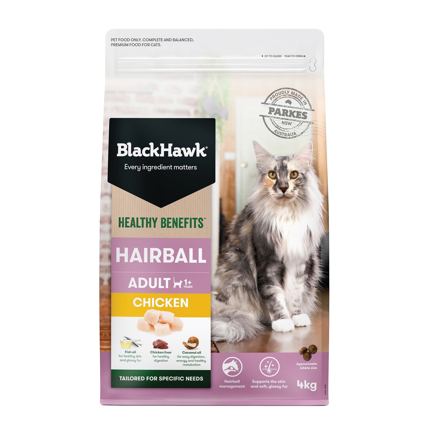 Black Hawk Healthy Benefits Hairball Chicken Dry Cat Food