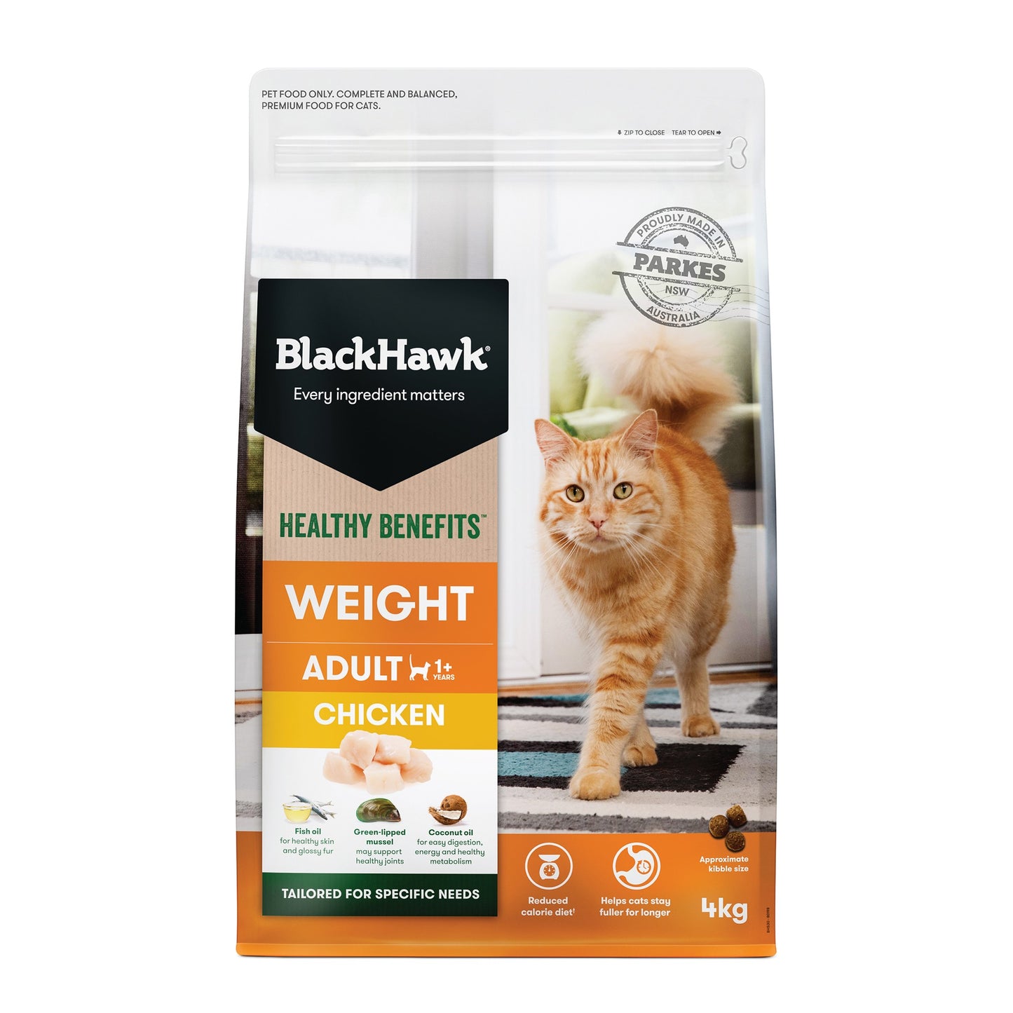 Black Hawk Healthy Benefits Weight Management Chicken Dry Cat Food
