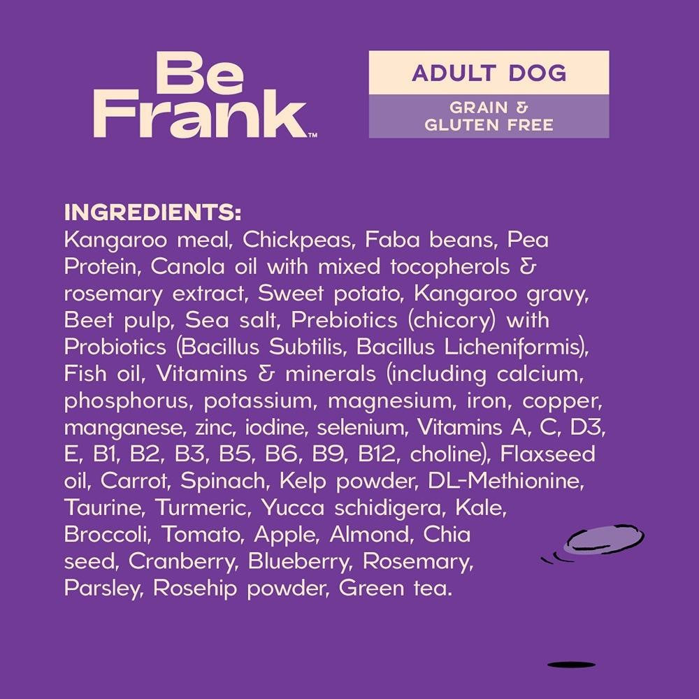 Be Frank Grain Free Kangaroo Single Protein Dry Dog Food