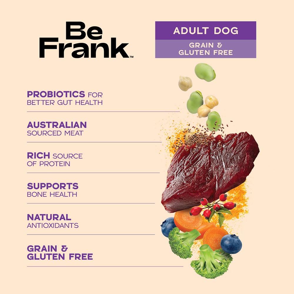 Be Frank Grain Free Kangaroo Single Protein Dry Dog Food