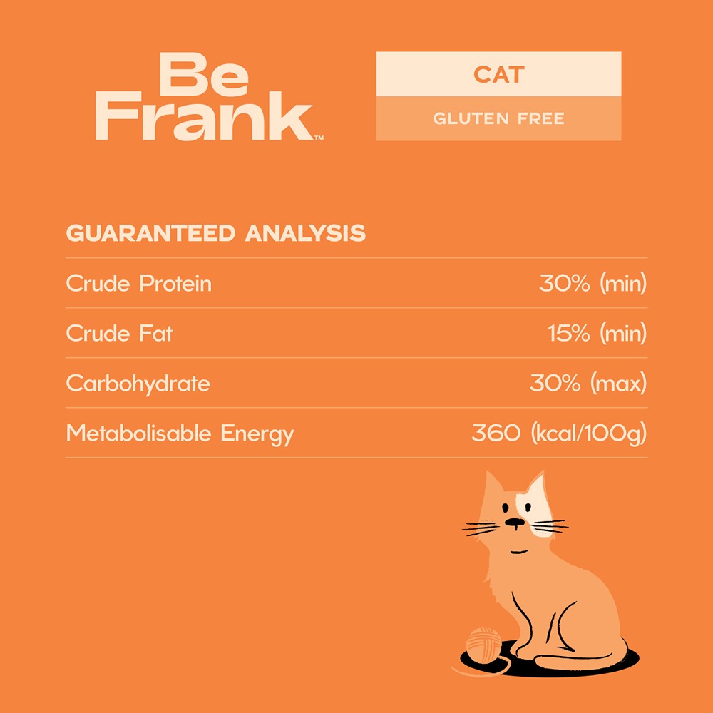 Be Frank Kangaroo & Turkey Dry Cat Food 3kg