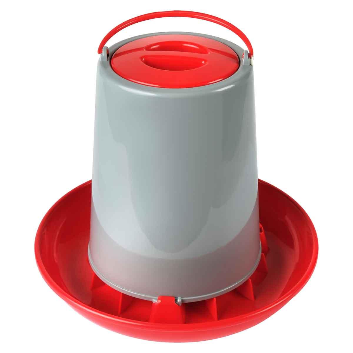 Lexi & Me Poultry Feeder Red & Grey