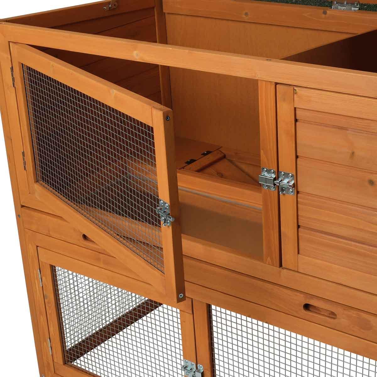 Lexi & Me Two Storey Outdoor Hutch Natural