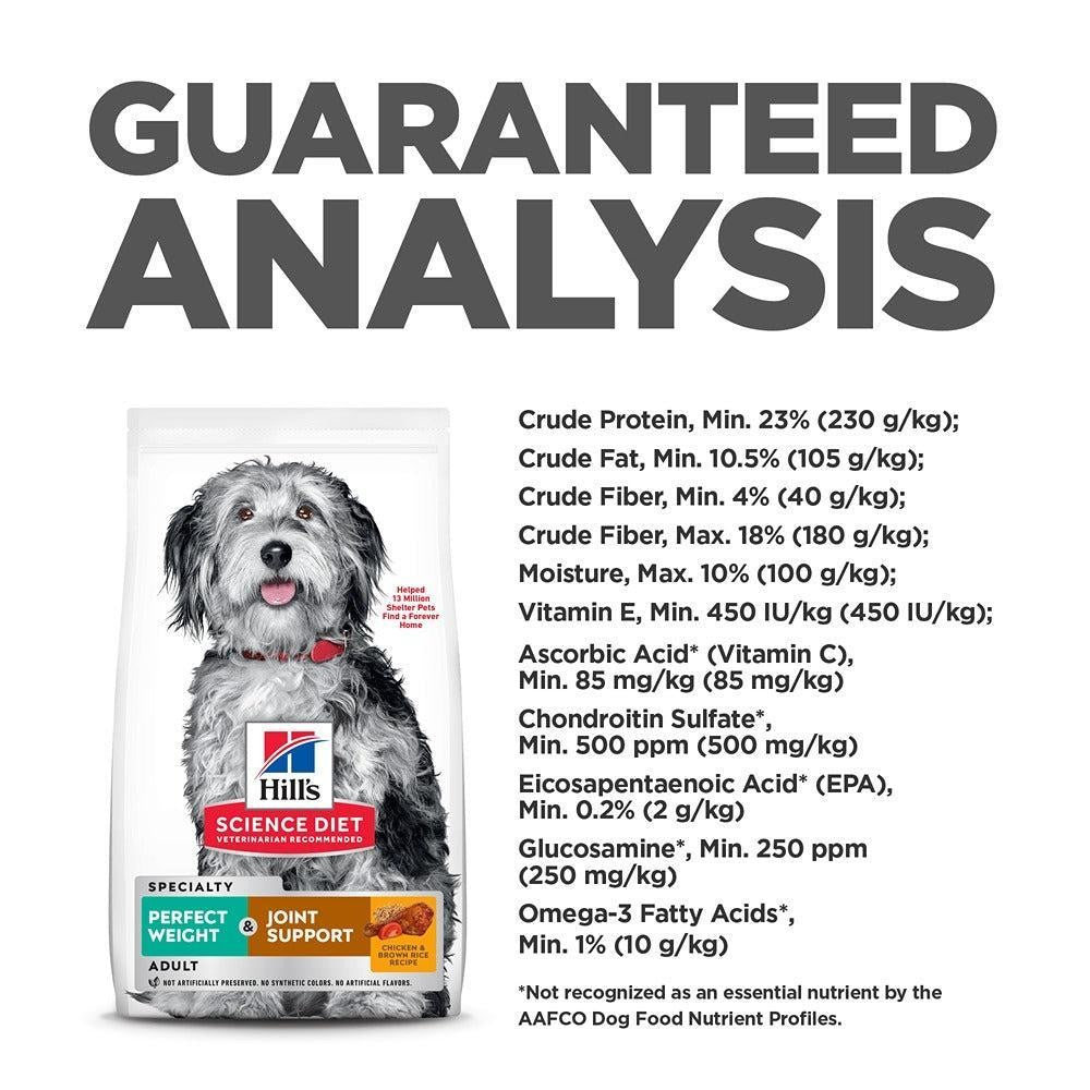 Hill’s Science Diet Perfect Weight + Joint Support Adult Dry Dog Food