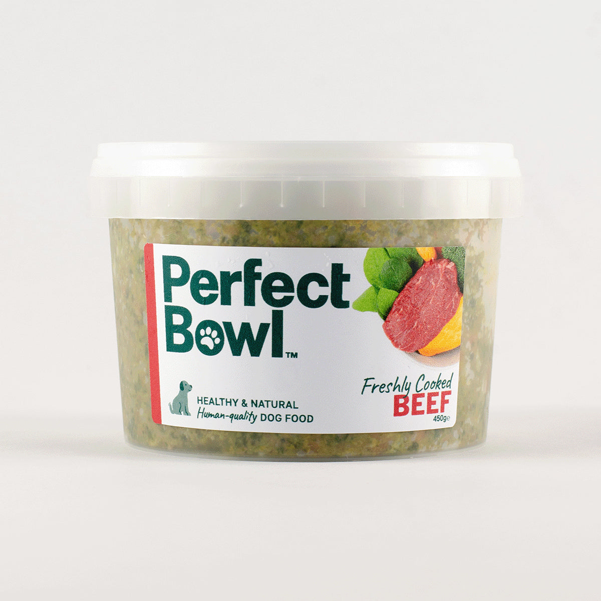 Perfect Bowl Beef Fresh and Frozen Dog Food 450g