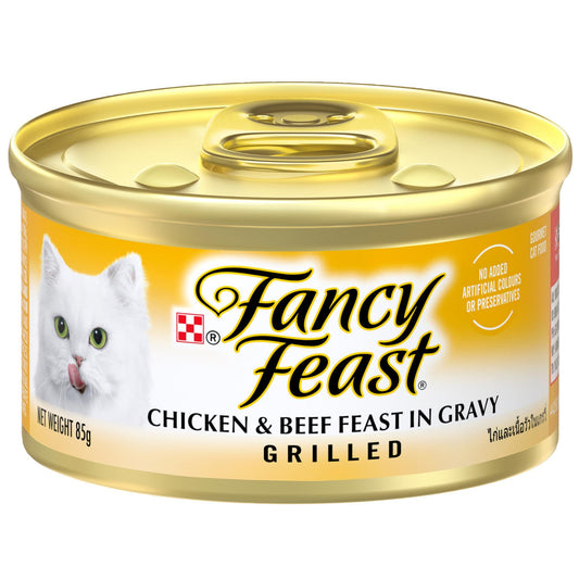 Fancy Feast Classic Grilled Chicken & Beef Wet Cat Food