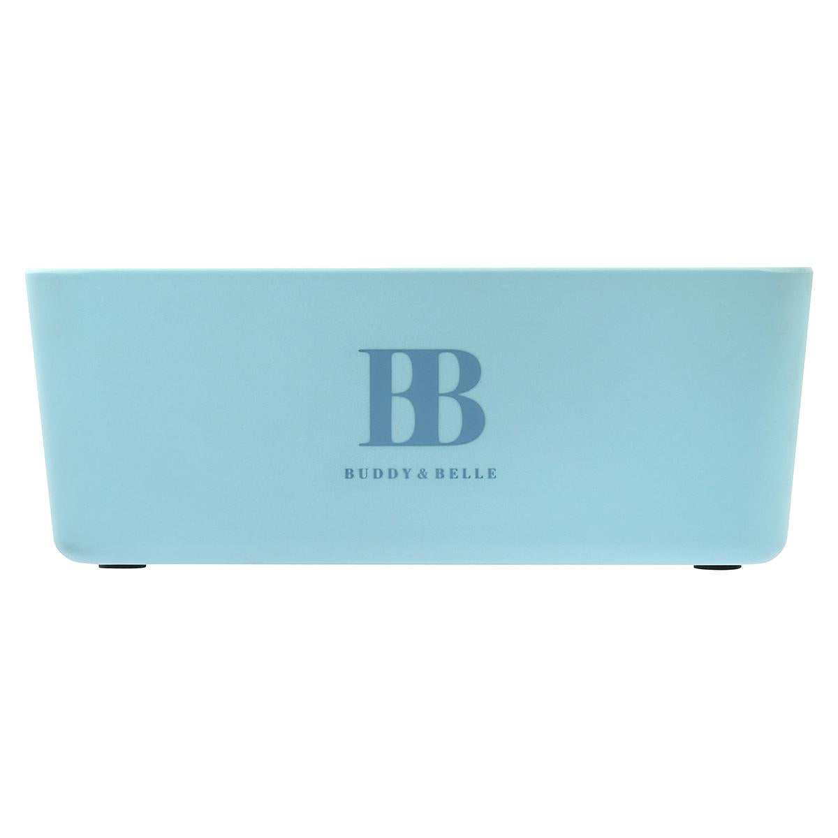 Buddy & Belle Square Pet Bowl Sea Blue Medium