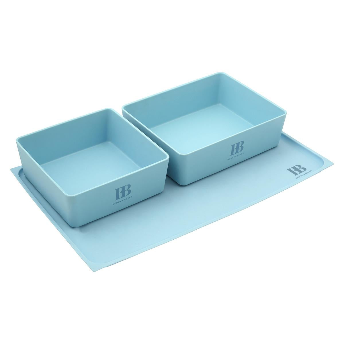 Buddy & Belle Silicone Feeding Mat Sea Blue