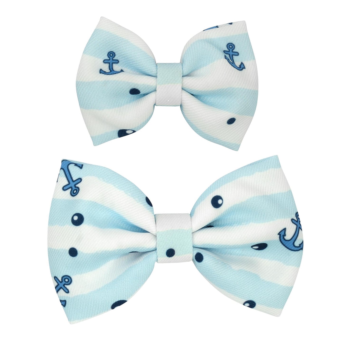 Lexi & Me Dog Bow Tie Marine Anchor