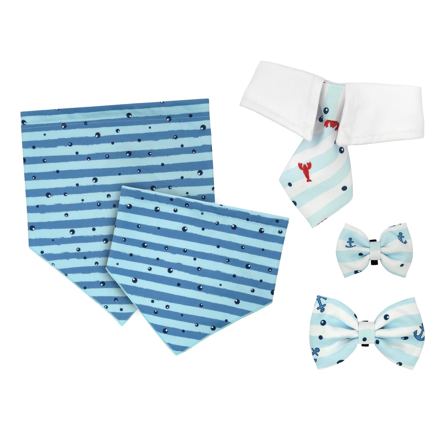 Lexi & Me Dog Bow Tie Marine Anchor