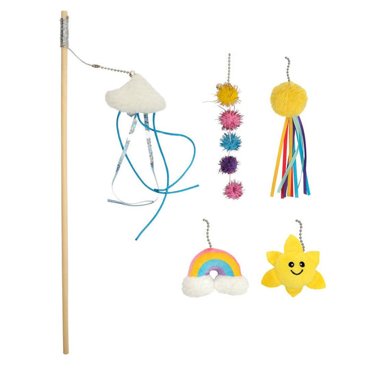 Lexi & Me 5 in 1 Teaser Wand Cat Toy Weather