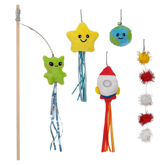 Lexi & Me 5 in 1 Cat Teaser Wand Space