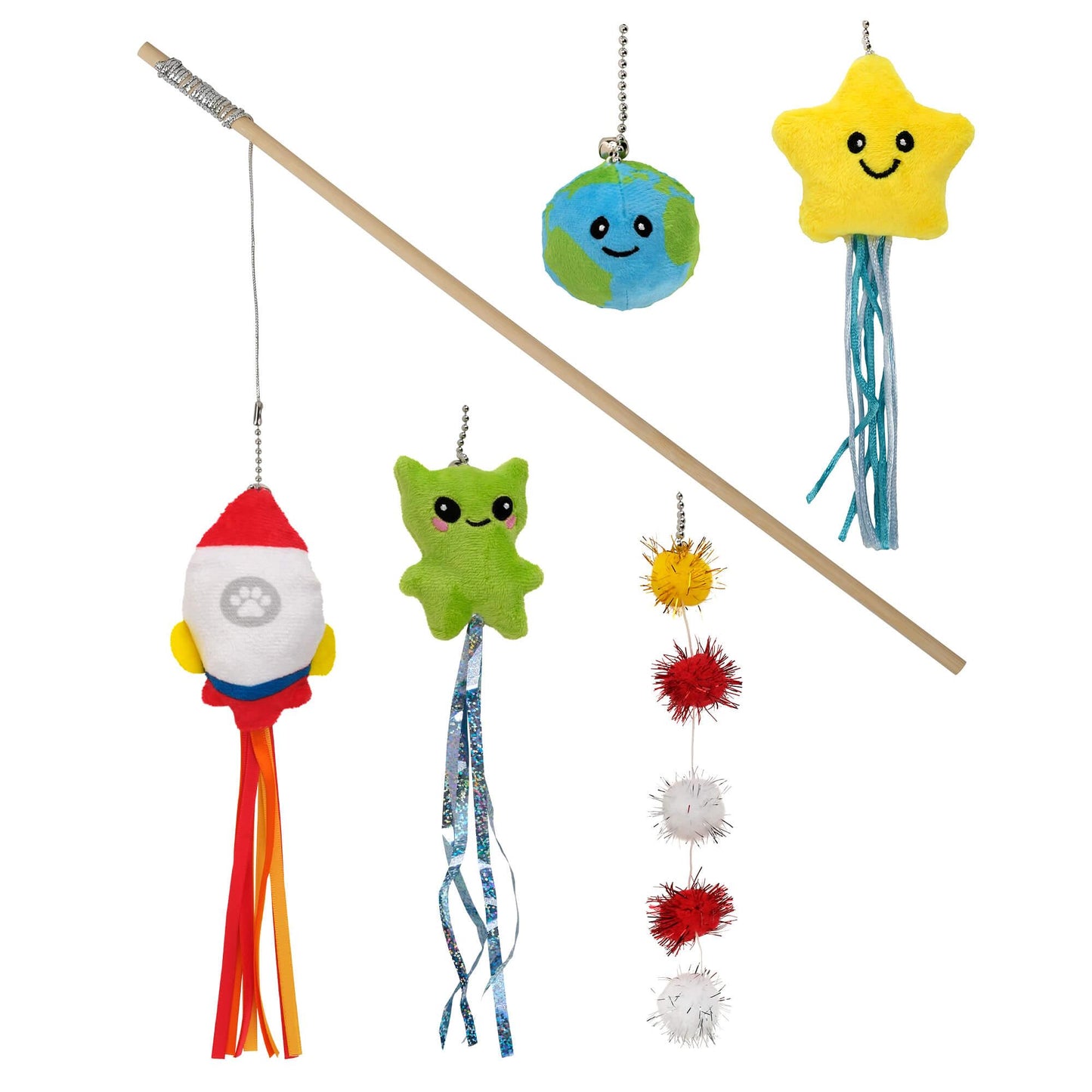 Lexi & Me 5 in 1 Cat Teaser Wand Space