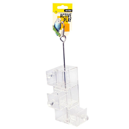 Avi One Acrylic 3 Pull Out Drawers Bird Toy 29cm