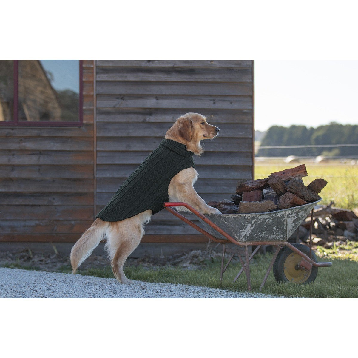 Ruff n Rugged The Woolly Dog Jumper Dark Green