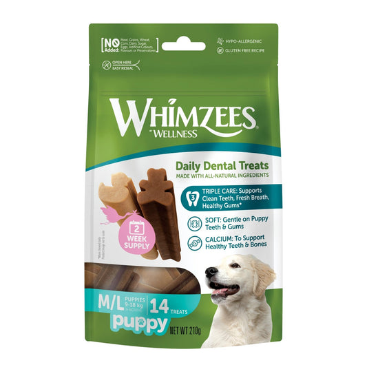Whimzees Medium & Large Breed Puppy Dog Treats