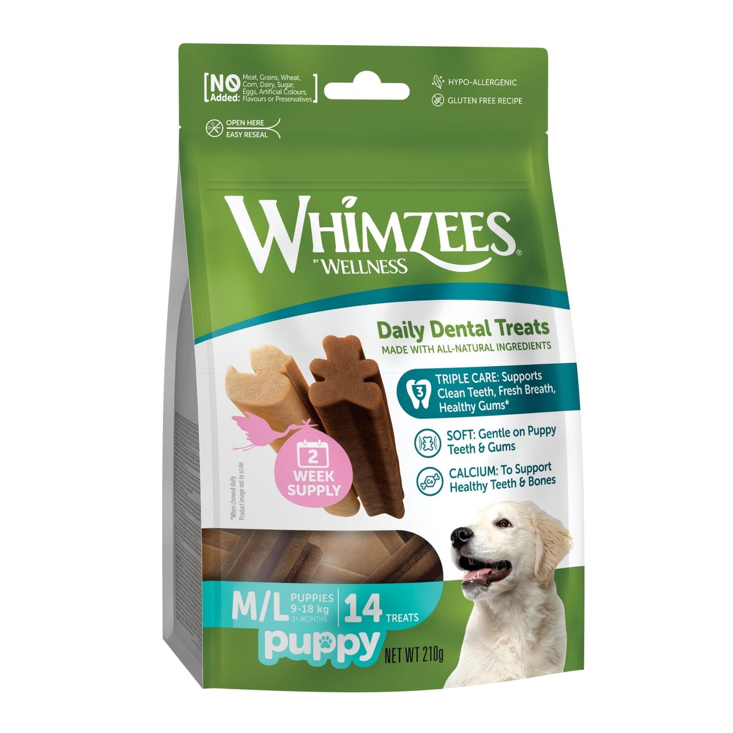 Whimzees Medium & Large Breed Puppy Dog Treats