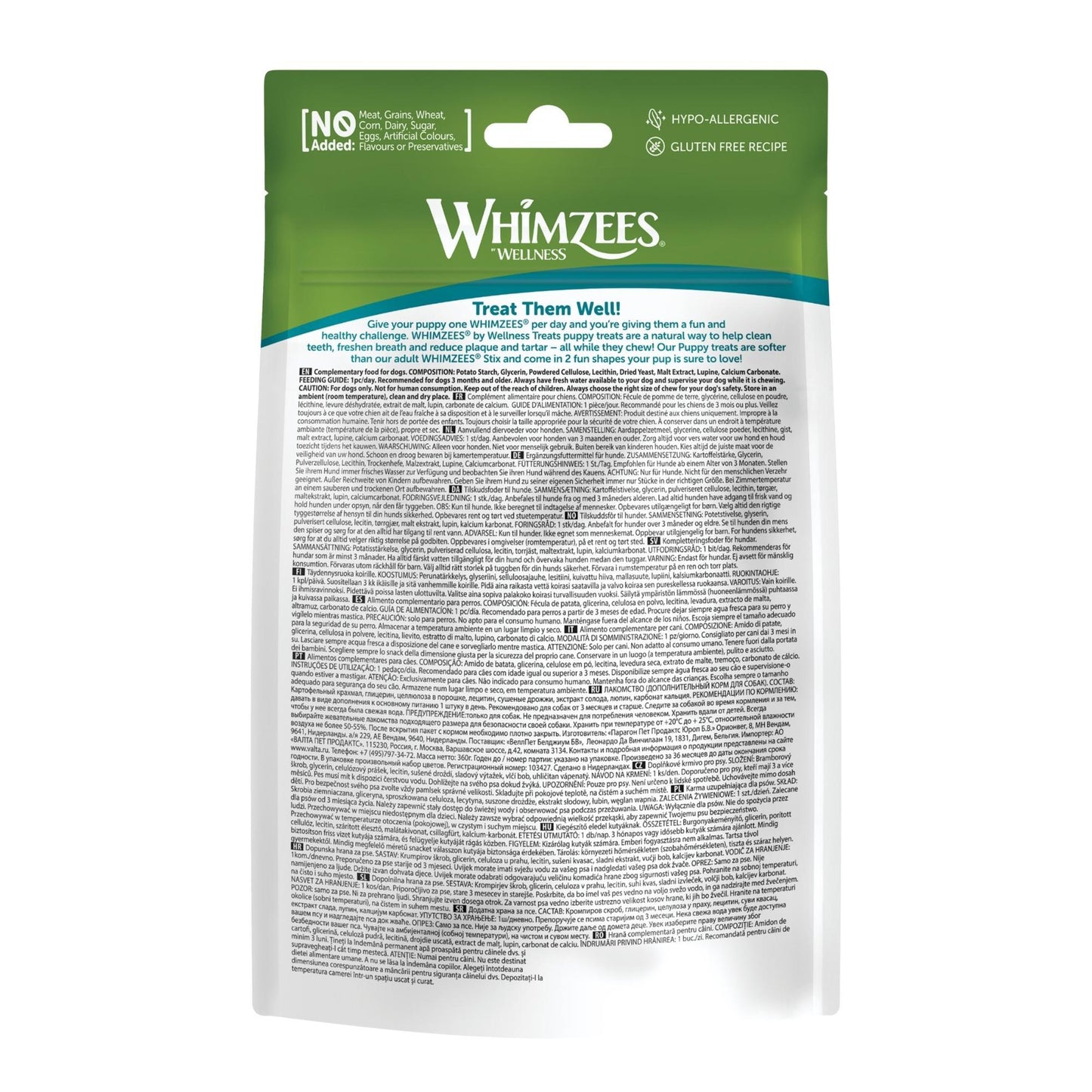 Whimzees Medium & Large Breed Puppy Dog Treats