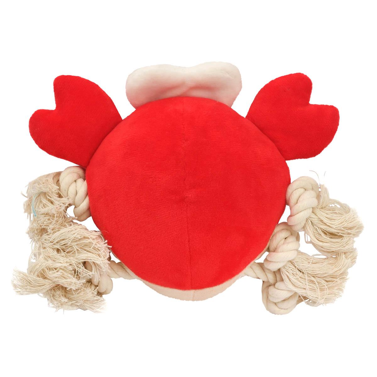 Lexi & Me Plush/Rope Dog Toy Crab