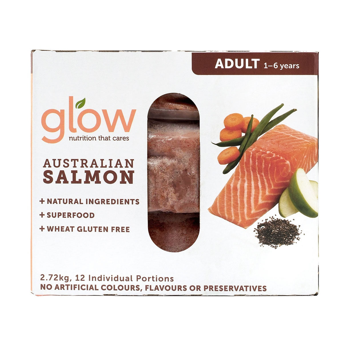 Glow Adult Australian Salmon Raw Dog Food 2.72kg