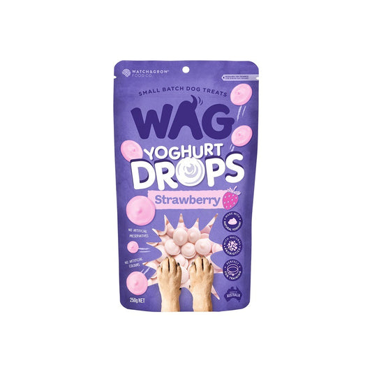 WAG Strawberry Yoghurt Drops Dog Treats