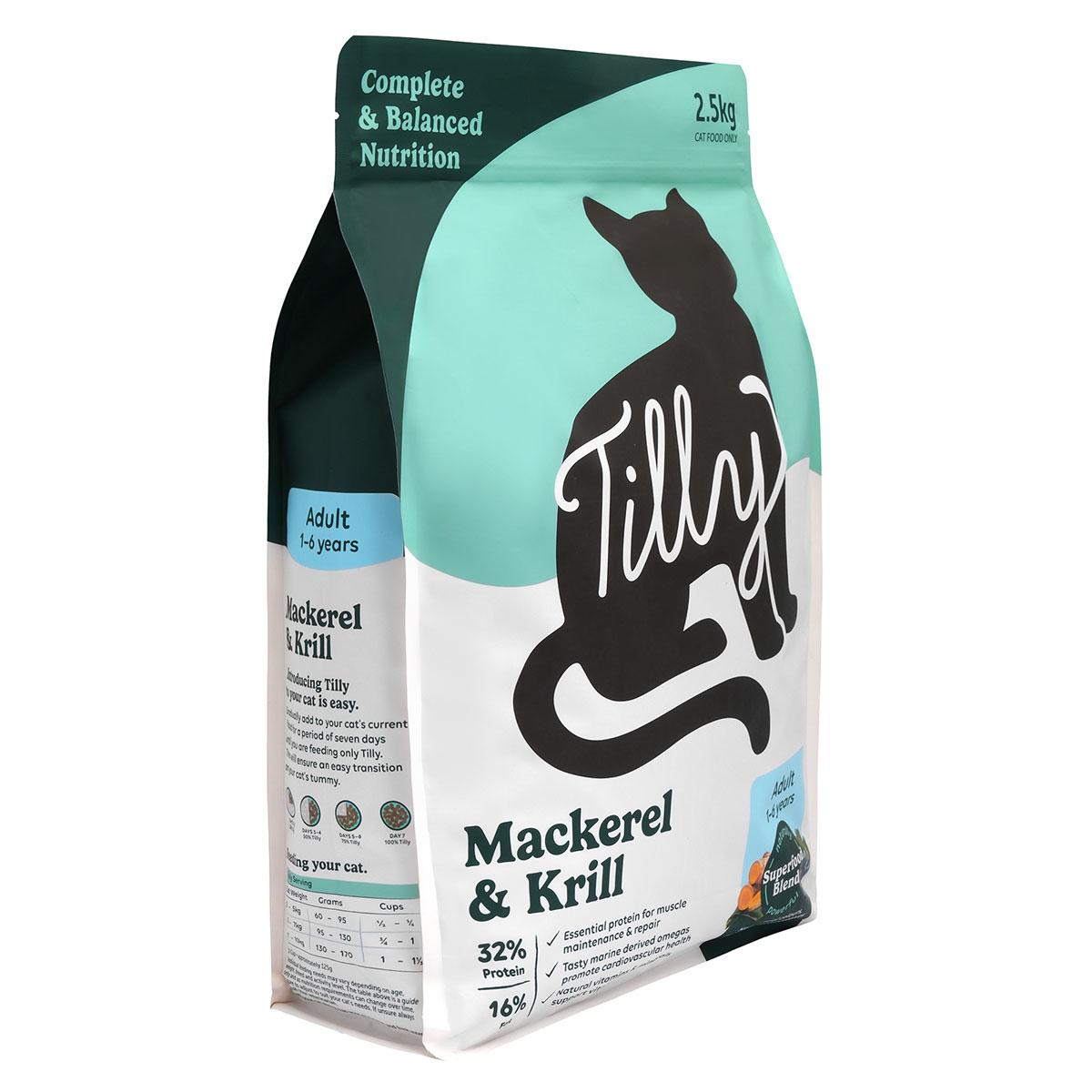 Tilly Adult Mackerel & Krill Dry Cat Food