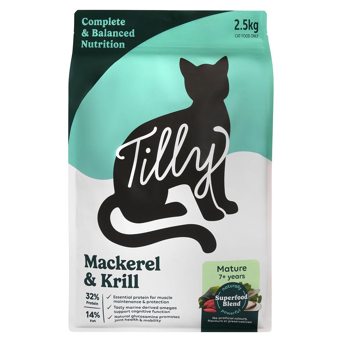 Tilly Mature Mackerel & Krill Dry Cat Food