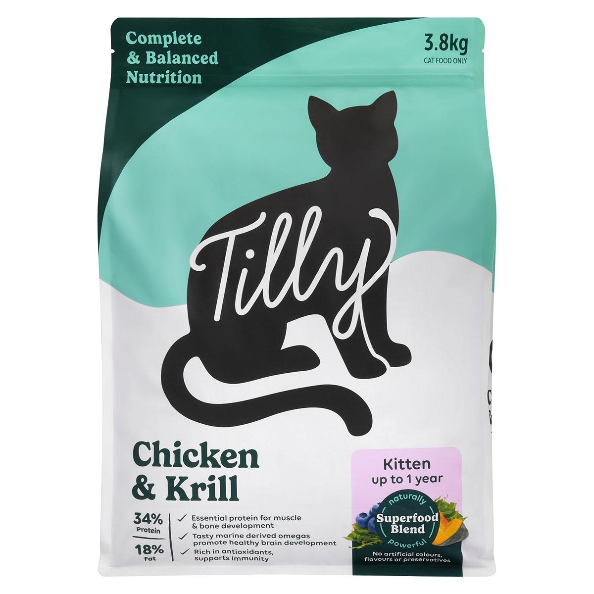 Tilly Kitten Chicken & Krill Dry Cat Food