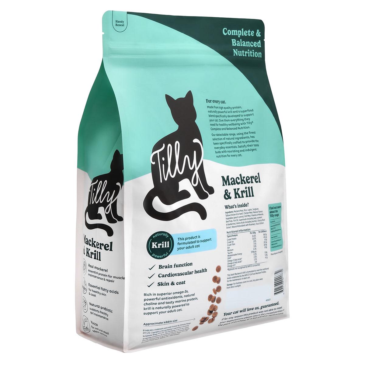 Tilly Adult Mackerel & Krill Dry Cat Food