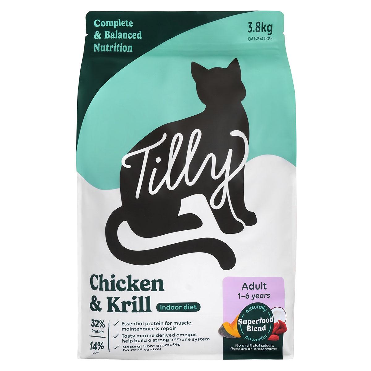 Tilly Indoor Adult Chicken & Krill Dry Cat Food