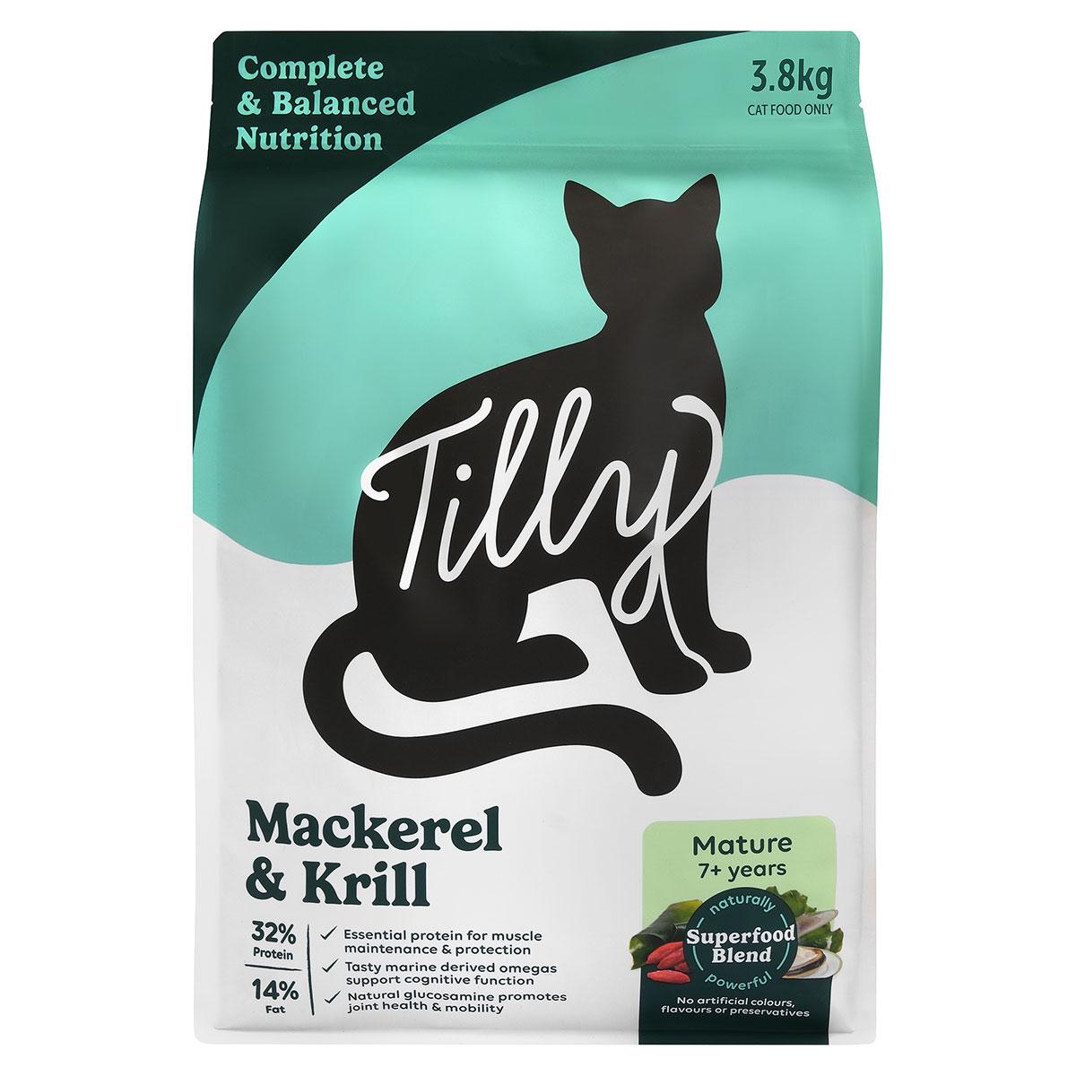 Tilly Mature Mackerel & Krill Dry Cat Food