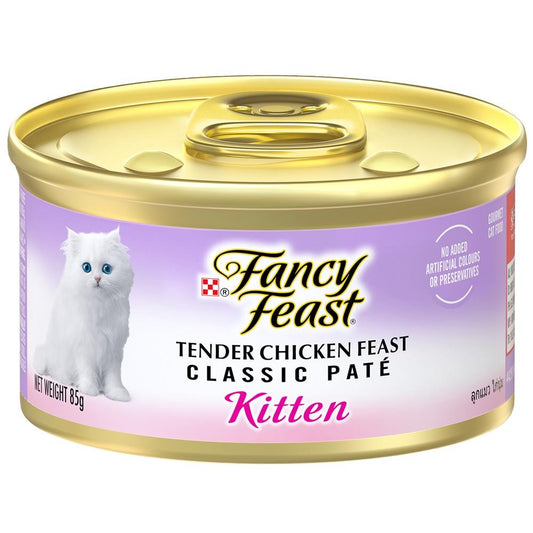 Fancy Feast Classic Pate Kitten Tender Chicken Feast Wet Cat Food 85g