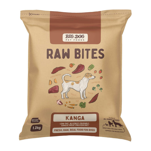 Big Dog Kangaroo Raw Bites Dog Meal