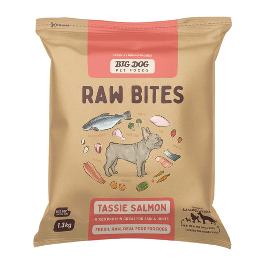 Big Dog Tasmanian Salmon Raw Bites Dog Meal