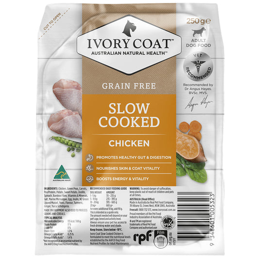 Ivory Coat Slow Cooked Chicken Adult Dog Meal