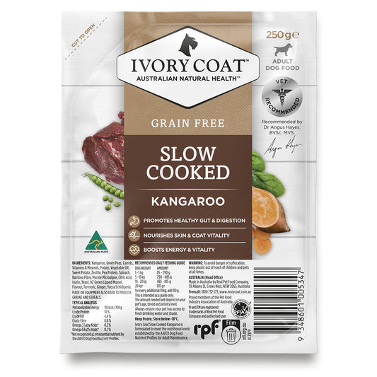 Ivory Coat Slow Cooked Kangaroo Adult Dog Meal