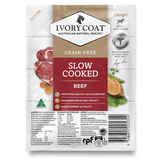 Ivory Coat Slow Cooked Beef Adult Dog Meal