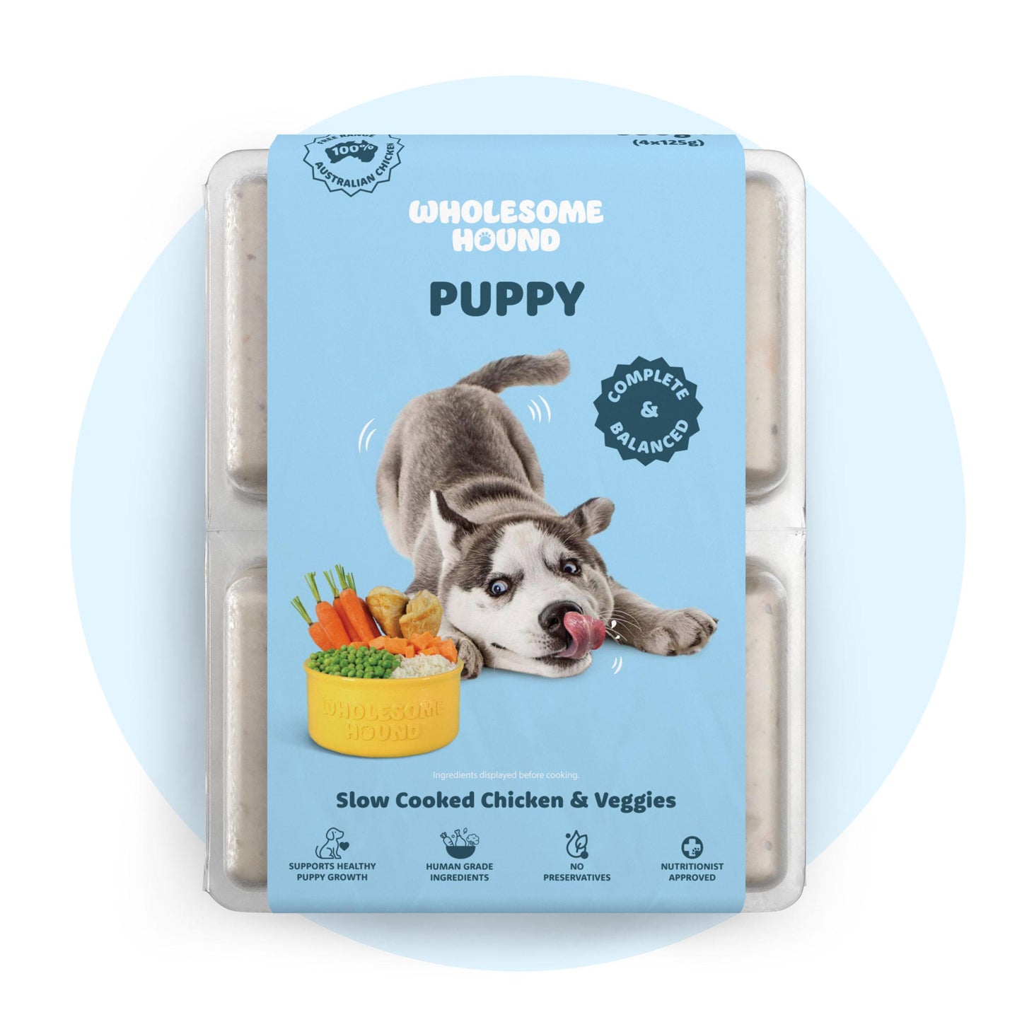 Wholesome Hound Slow Cooked Chicken & Superfoods Puppy Health Dog Food