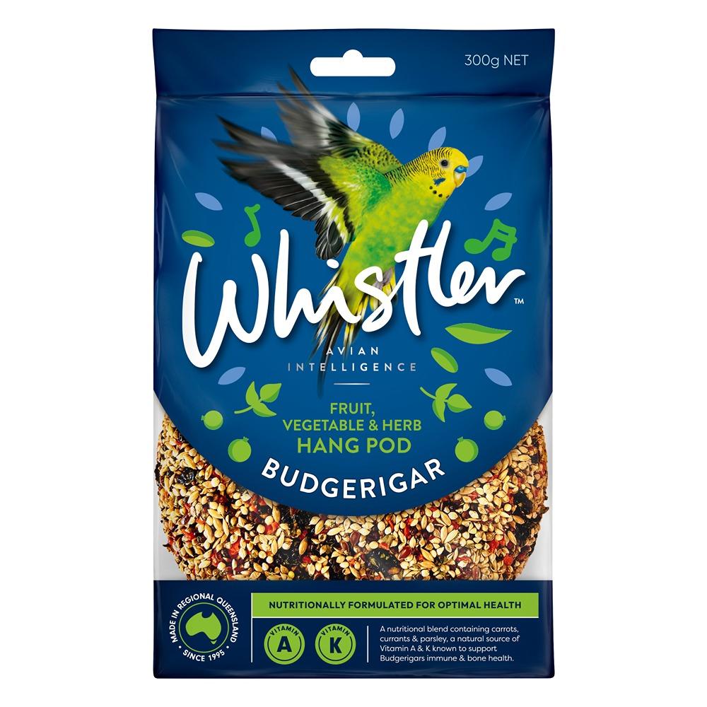 Whistler Budgerigar Fruit, Veg, & Herb Superfoods Hang Pod 300g