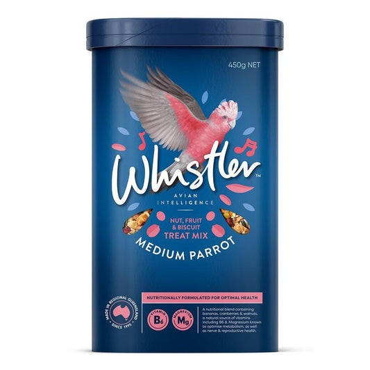 Whistler Medium Parrot Nuts, Fruits, Vegetables & Biscuit Treat Mix 450g