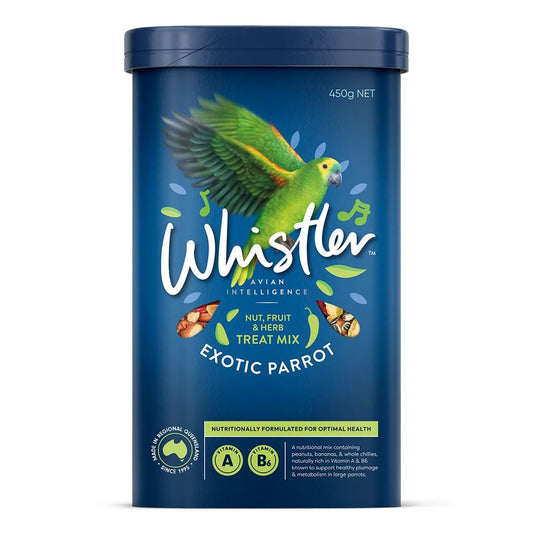 Whistler Exotic Large Parrot Nuts, Fruits & Herb Treat Mix 450g