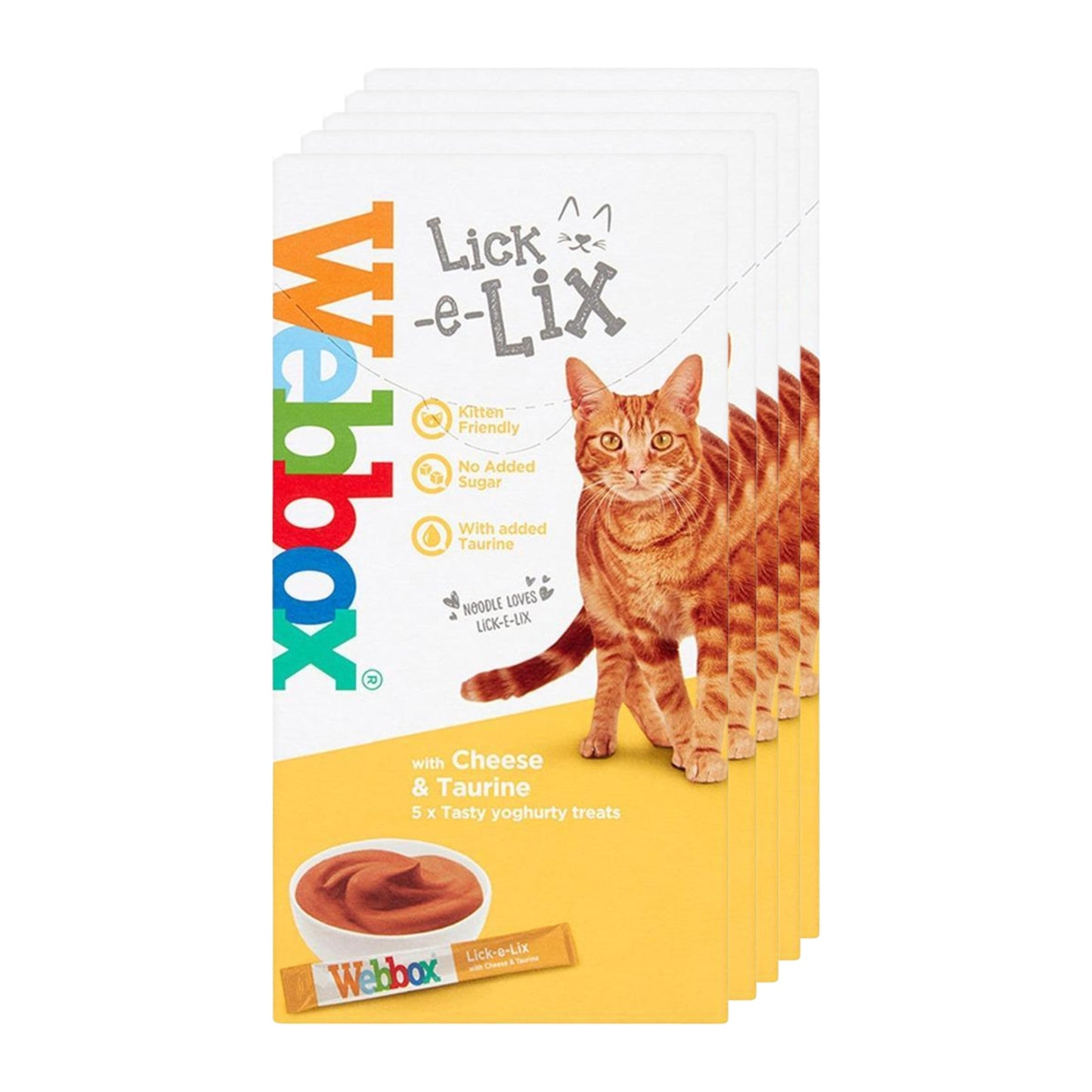 Webbox Lick-E-Lix Cheese with Taurine Puree Cat Treat