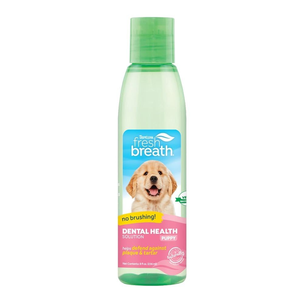 TropiClean Fresh Breath Dental Health Solution for Puppies 473mL