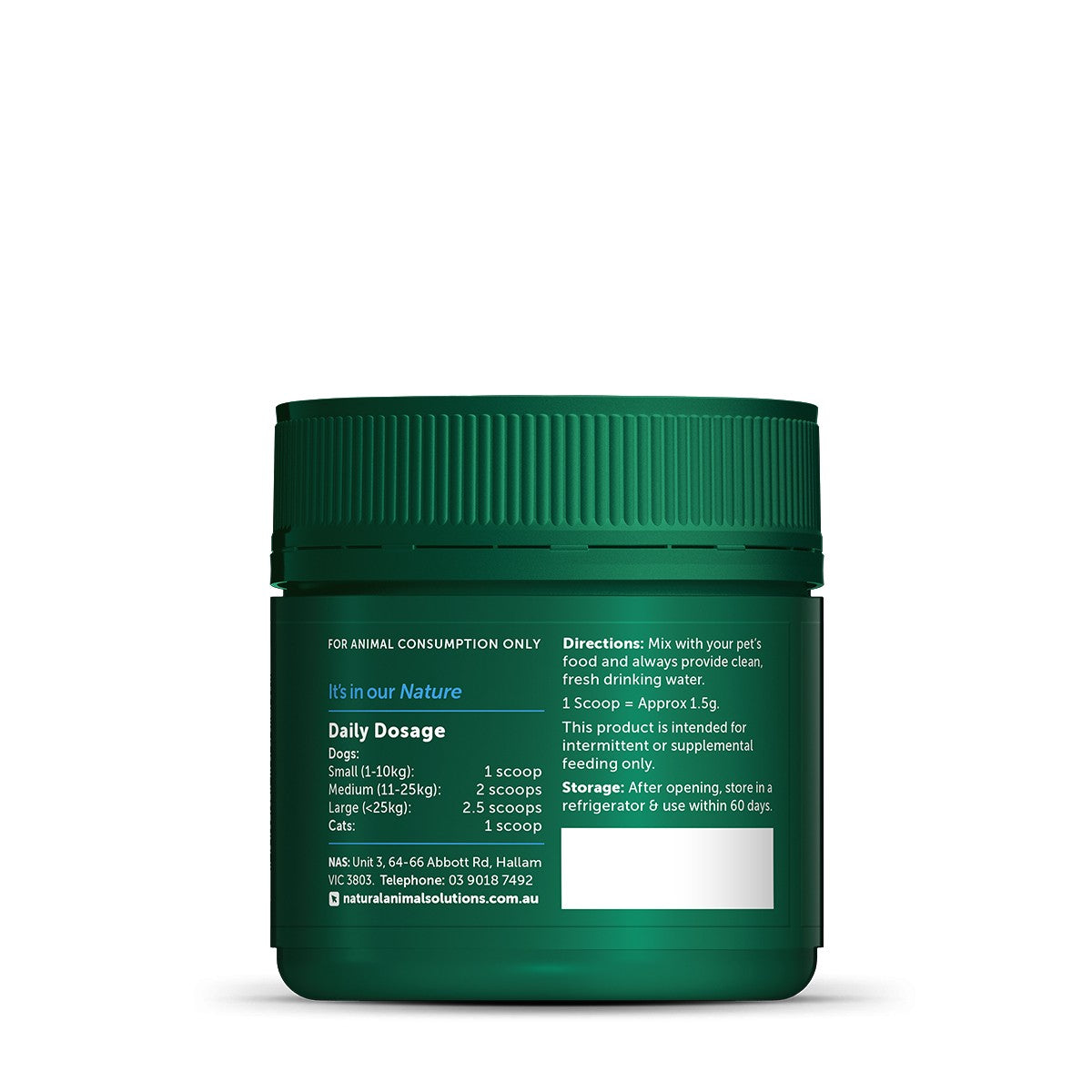 NAS Gut Balance Probiotic Dog & Cat Supplement