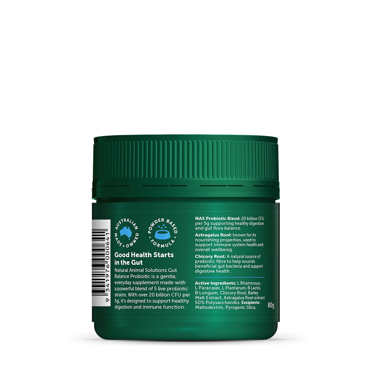 NAS Gut Balance Probiotic Dog & Cat Supplement
